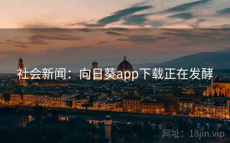 社会新闻：向日葵app下载正在发酵